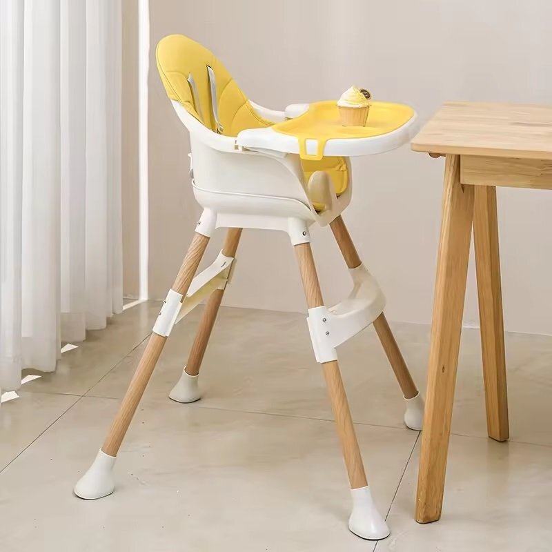 Little Mom Scaun de masa Modern Green 3in1 cu cos pentru accesorii tava dubla ajustabila husa detasabila inaltime reglabila