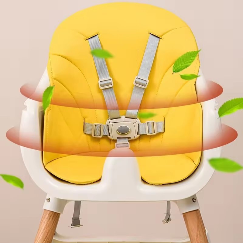 Little Mom Scaun de masa Modern Grey 3in1 cu cos pentru accesorii tava dubla ajustabila husa detasabila inaltime reglabila