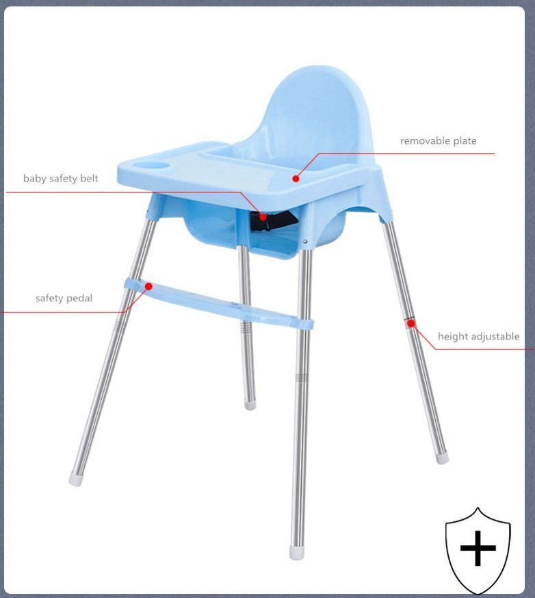 Little Mom Scaun de masa pentru copii 2 in 1 Classic Bej cu tavita dubla si suport pentru picioare centura de siguranta tavita detasabila design ergonomic picioare antiderapante 6 luni+