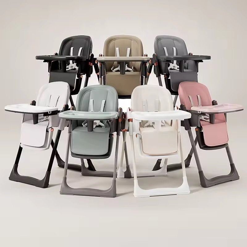 Little Mom Scaun de masa pentru copii Black multifunctional 3 in 1 pliabil cu tavita dubla extensibila roti cu sistem de blocare cos pentru accesorii si husa detasabila dimensiune 71 x 48 x 89 cm