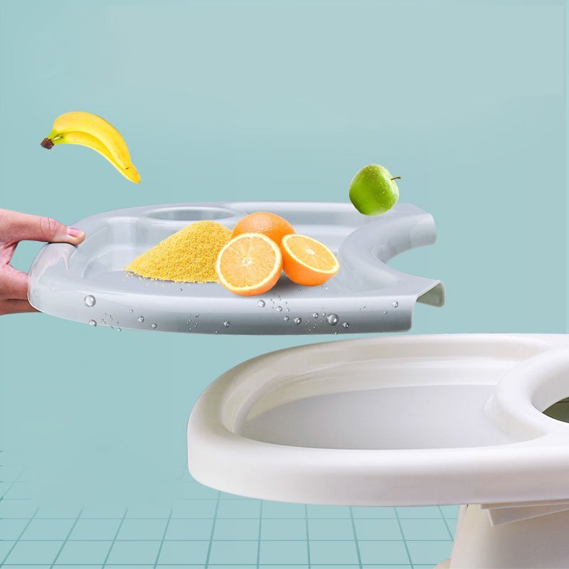 Little Mom Scaun de masa pentru copii Dinner Cream transformabil cu tavita dubla ajustabila si detasabila cu suport pentru picioare si centura in 5 puncte dimensiune 62 x 77 x 92 cm