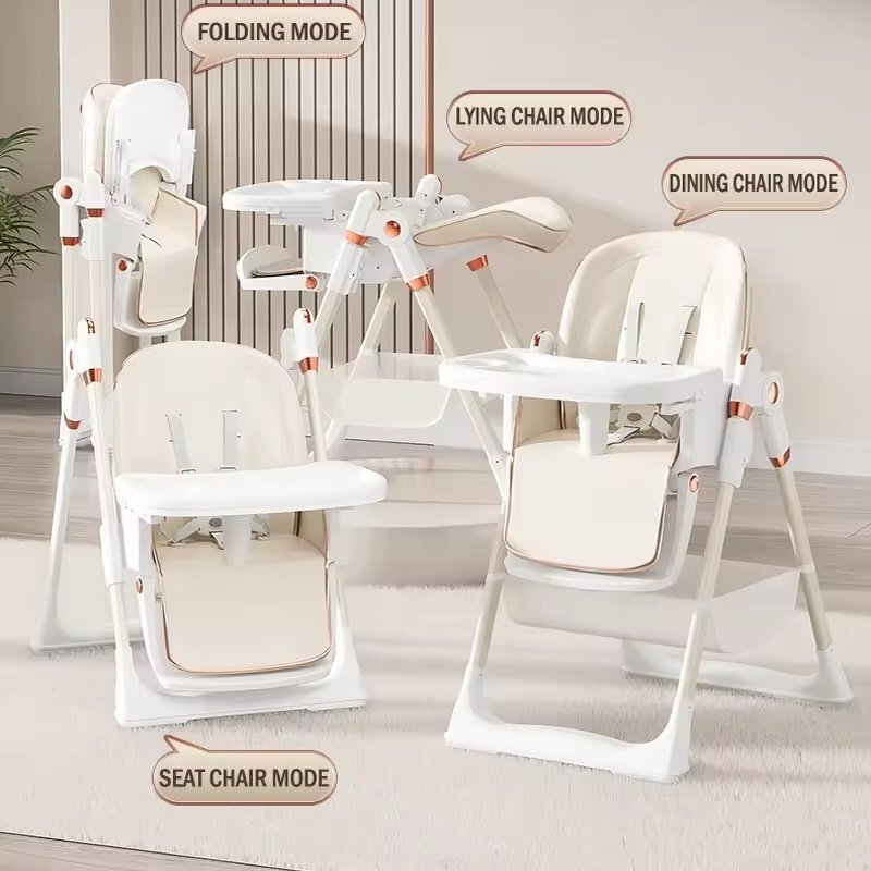 Little Mom Scaun de masa pentru copii Grey multifunctional 3 in 1 pliabil cu tavita dubla extensibila roti cu sistem de blocare cos pentru accesorii si husa detasabila dimensiune 71 x 48 x 89 cm