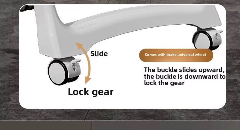 Little Mom Scaun de masa pentru copii grey structura metalica triunghiulara pliabil cu spatarul si tavita ajustabile husa detasabila roti cu blocare