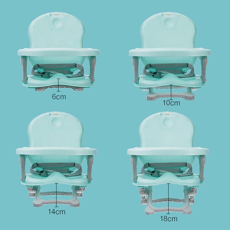Little Mom Scaun de masa pentru copii model tip booster design compact pliabil si portabil inaltime reglabila 4 pozitii tavita detabila compatibilitate universala dimensiune 50 x 30 x 35 cm Pink