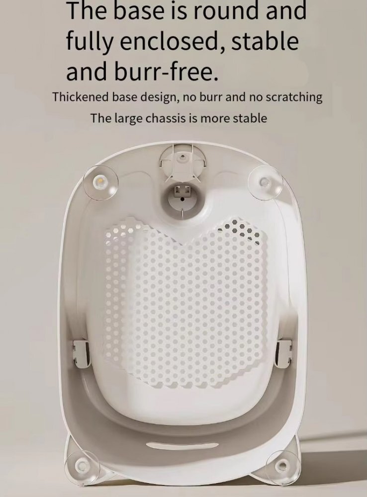 Little Mom Scaunel de baie pentru bebelusi AquaSafe Baby Seat Grey cu termometru digital bariera circulara 360 cu spatar ergonomic si pupitru de joaca incorporat compatibilitate universala