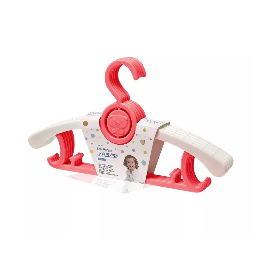Little Mom Set 5 umerase reglabile Hangers Hook Red