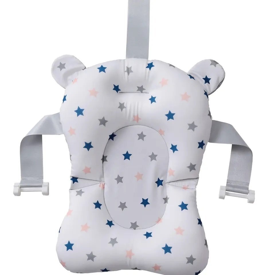 Little Mom Set Cadita Green ultrapliabila si hamac pentru copii cu dop evacuare display afisare temperatura margini rotunjite dimensiuni 69.5 x 21 x 42 cm
