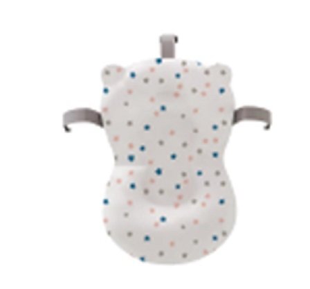 Little Mom Set Cadita pliabila pentru bebelui cu suport metalic si Perna Ergonomica Grey