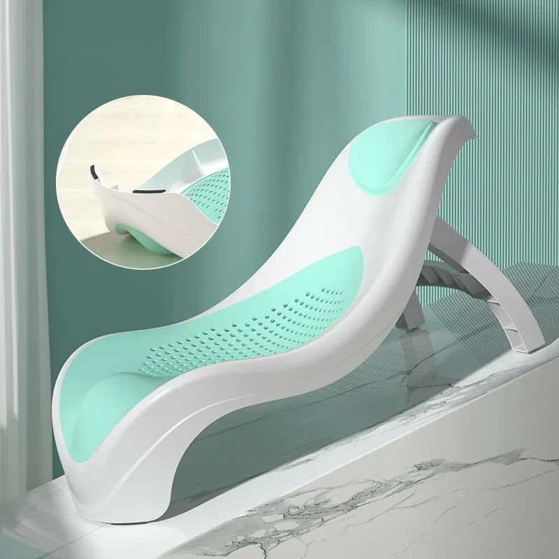 Little Mom Set Cadita pliabila pentru copii Crown Grey termometru incorporat cu display digital sistem de agatare si suport anatomic pliabil