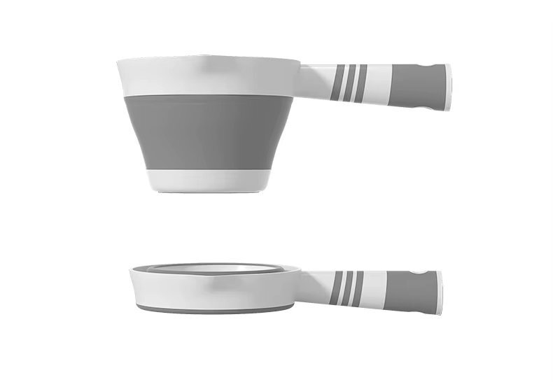 Little Mom Set de baita 5 in 1 Premium pentru bebelusi Comfort Care grey Cadita pliabila cu termometru integrat Hamac moale ergonomic si accesorii de imbaiere incluse