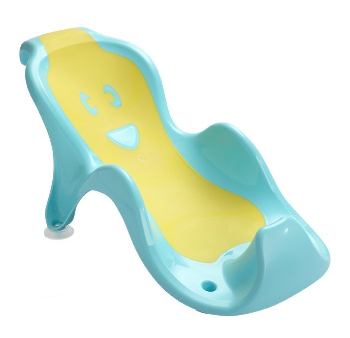 Little Mom Suport anatomic pentru cadita copii Cocoon Blue design bionic cu inclinare de 23 de grade fixare cu ventuze compatibilitate universala dimensiune 56 x 29 x 22 cm