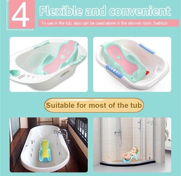 Little Mom Suport anatomic pentru cadita copii Cocoon Green design bionic cu inclinare de 23 de grade fixare cu ventuze compatibilitate universala dimensiune 56 x 29 x 22 cm