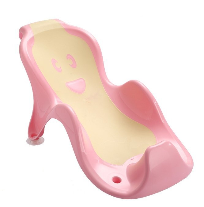 Little Mom Suport anatomic pentru cadita copii Cocoon Pink design bionic cu inclinare de 23 de grade fixare cu ventuze compatibilitate universala dimensiune 56 x 29 x 22 cm