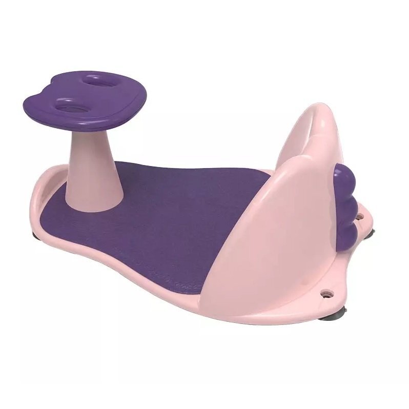Little Mom Suport de baie Baby Shower Pink cu ventuze si spatar varsta 6 luni+