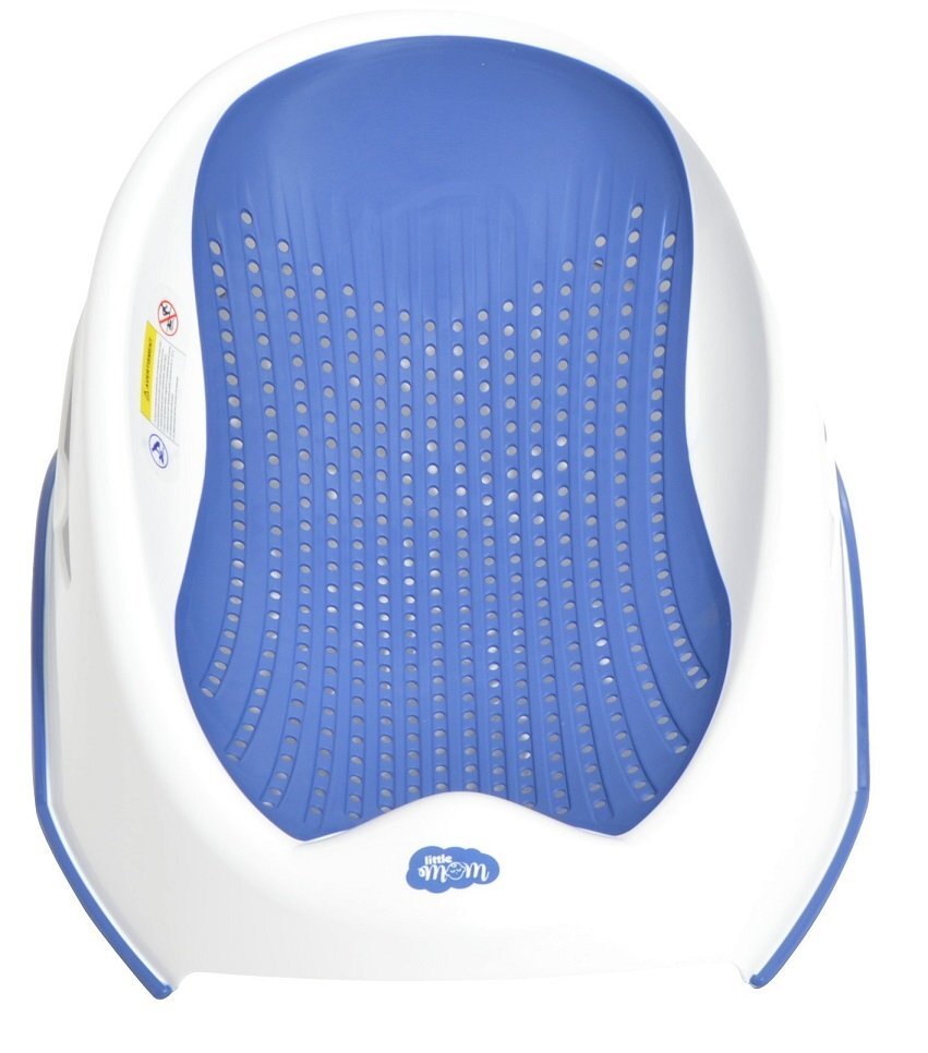 Little Mom Suport de baie Soft Blue design ergonomic confortabil stabil dimeniuni 60.5 x 39 x 20 cm