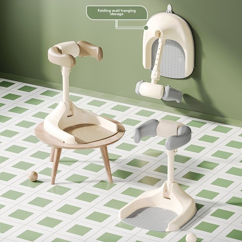 Little Mom Suport ergonomic pentru baita independenta a bebelusilor Bath Grey design cu inaltime ajustabila intre 44-54 cm stabil si sigur compact si portabil cu elementele de sustinere pentru brate