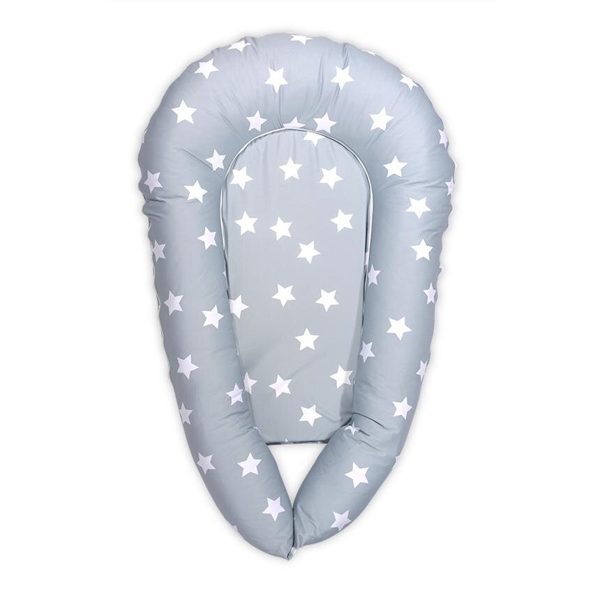 LORELLI Baby Nest 3 in 1 cu husa din bumbac ranforce 110x70x15 cm Grey Mist