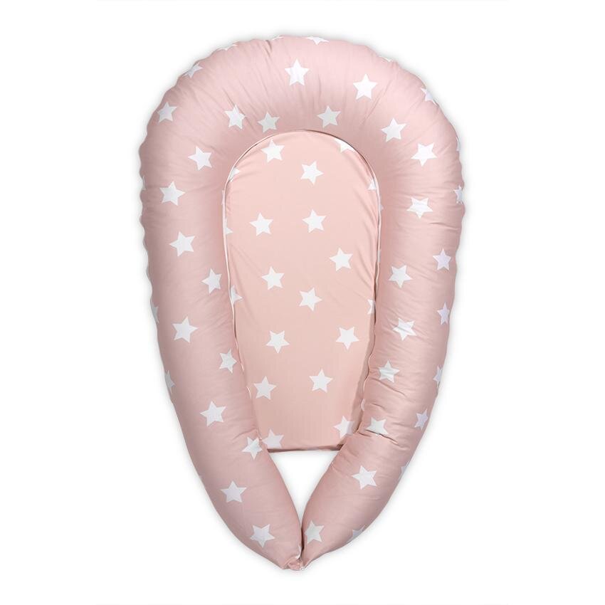 LORELLI Baby Nest 3 in 1 cu husa din bumbac ranforce 110x70x15 cm Pale Blush