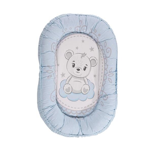 LORELLI Baby Nest din bumbac ranforce 92 x 58 cm Little Bear Blue