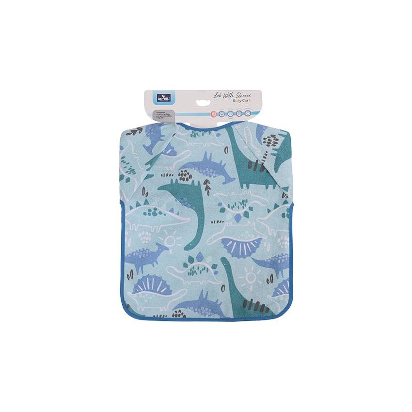 LORELLI Baveta cu maneci lungi bumbac si peva 41 x 34 cm baietei