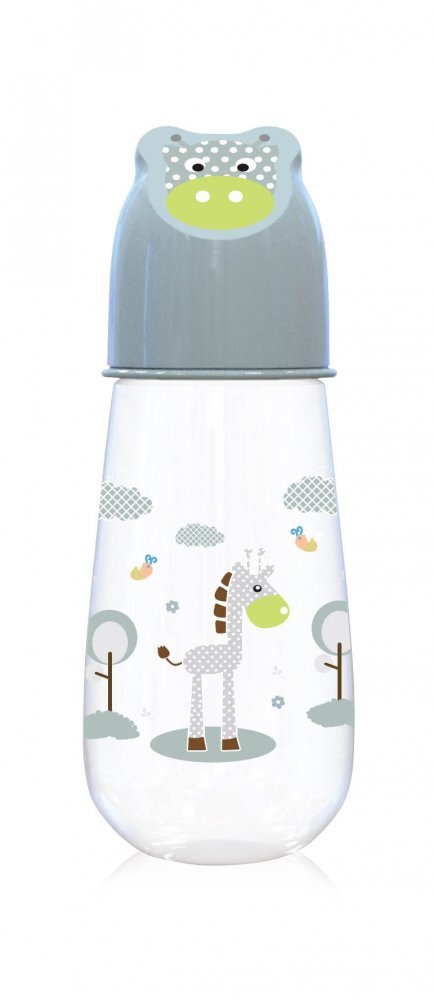 LORELLI Biberon Animals 125 ml capac decorat 0 luni+ Mint Green