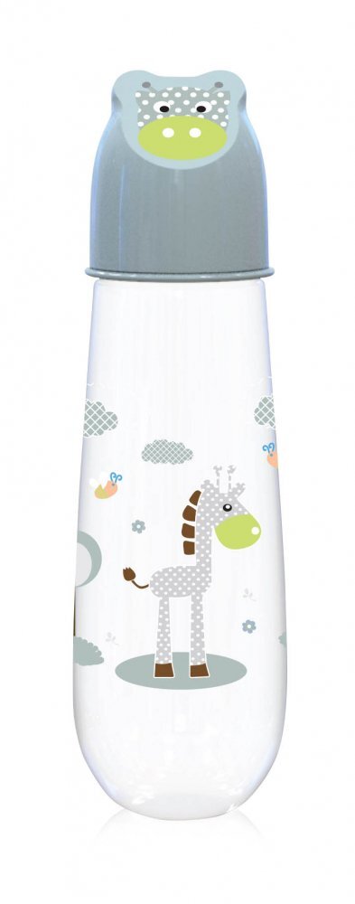 LORELLI Biberon Animals 250 ml capac decorat 0 luni+ Mint Green