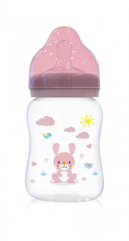 LORELLI Biberon cu gat larg 0 luni+ 250 ml Blush Pink