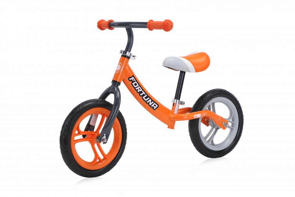 LORELLI Bicicleta copii fara pedale Fortuna greyorange varsta 2-5 ani ghidon reglabil in inaltime de la 51 cm pana la 60 cm roti din spuma EVA 11 inch scaun reglabil de la 33 cm pana la 43 cm