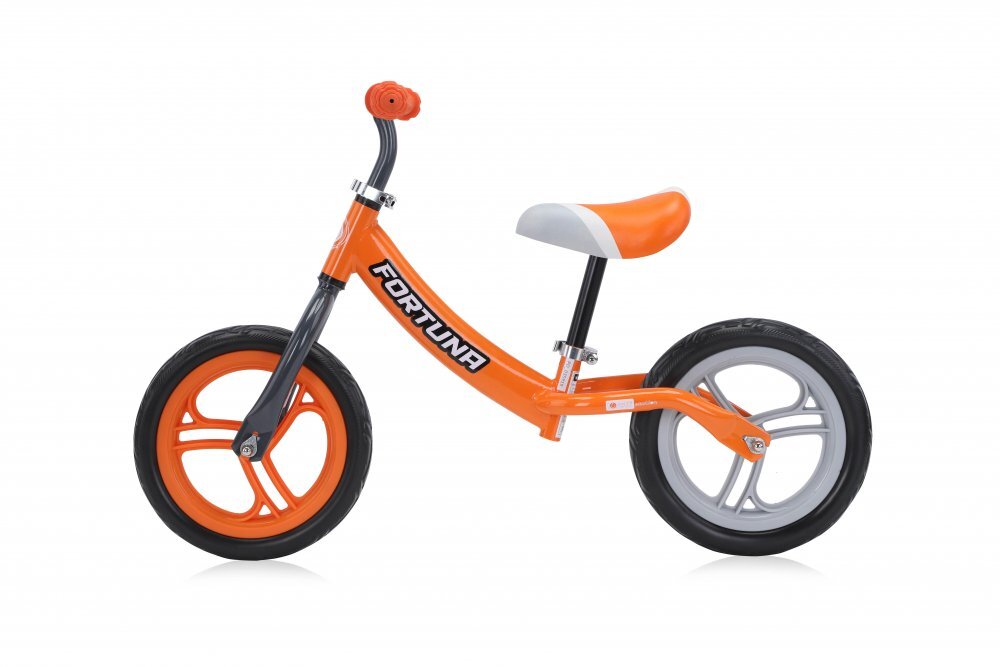 LORELLI Bicicleta copii fara pedale Fortuna greyorange varsta 2-5 ani ghidon reglabil in inaltime de la 51 cm pana la 60 cm roti din spuma EVA 11 inch scaun reglabil de la 33 cm pana la 43 cm