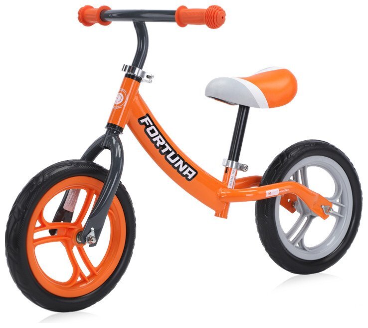 LORELLI Bicicleta copii fara pedale Fortuna greyorange varsta 2-5 ani ghidon reglabil in inaltime de la 51 cm pana la 60 cm roti din spuma EVA 11 inch scaun reglabil de la 33 cm pana la 43 cm