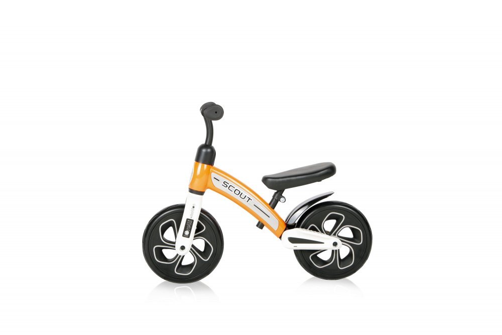 LORELLI Bicicleta copii fara pedale Scout Orange de echilibru roti din spuma EVA scaun reglabil pe inaltime de la 30 cm pana la 33 cm varsta 2-4 ani maxim 25 de kg ghidon reglabil in inaltime de la 49 cm pana la 51.5 cm