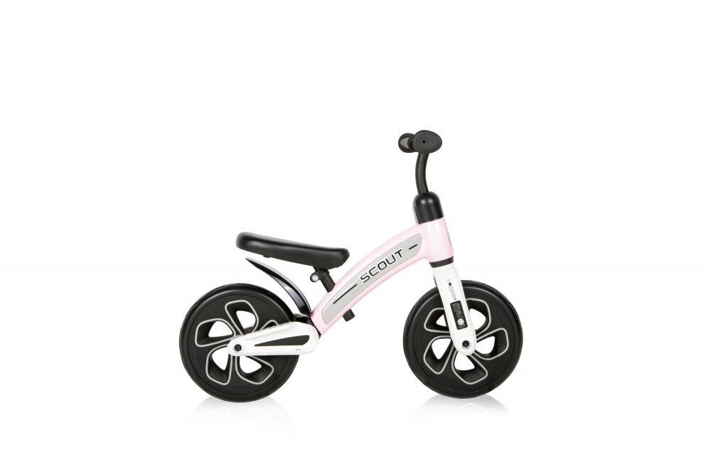 LORELLI Bicicleta copii fara pedale Scout Pink de echilibru roti din spuma EVA scaun reglabil pe inaltime de la 30 cm pana la 33 cm varsta 2-4 ani maxim 25 de kg ghidon reglabil in inaltime de la 49 cm pana la 51.5 cm