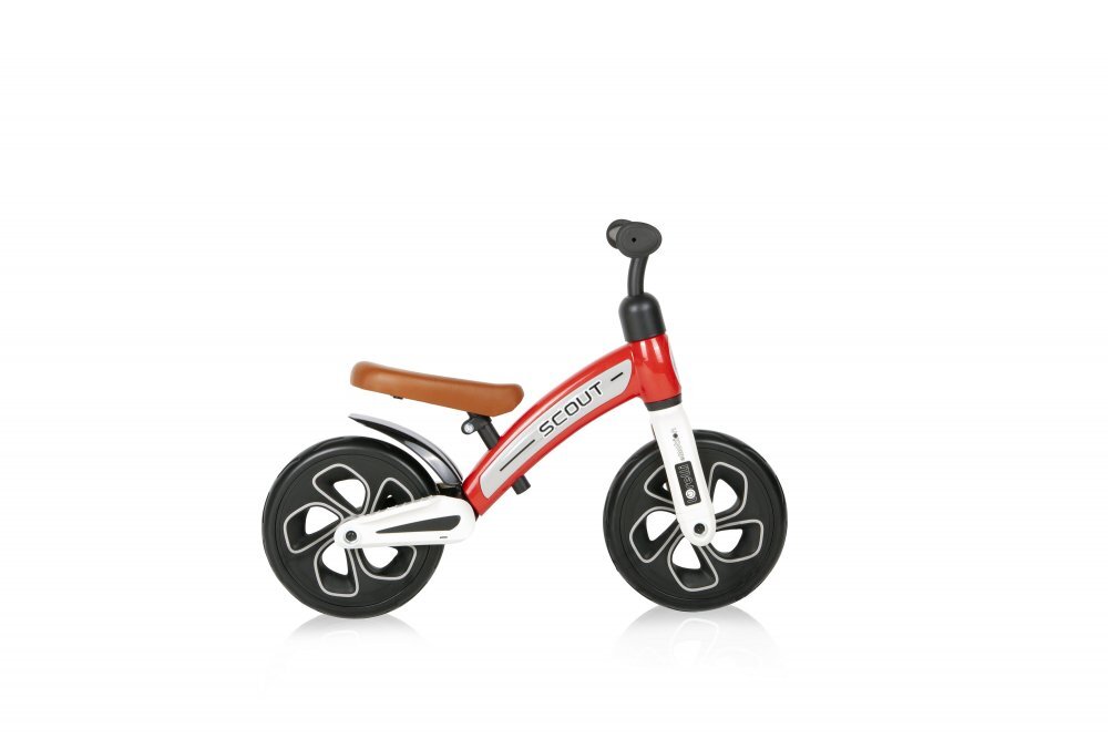 LORELLI Bicicleta copii fara pedale Scout Red de echilibru roti din spuma EVA scaun reglabil pe inaltime de la 30 cm pana la 33 cm varsta 2-4 ani maxim 25 de kg ghidon reglabil in inaltime de la 49 cm pana la 51.5 cm