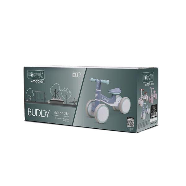 LORELLI Bicicleta de echilibru Buddy Pink 12-36 luni roti spuma Eva limitator de directie greutate admisa 20 kg