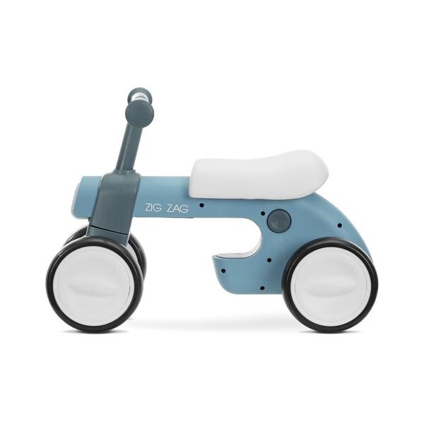 LORELLI Bicicleta de echilibru Zig Zag Blue Petrol 12-36 luni scaun reglabil 2 pozitii roti din spuma Eva lumini si muzica