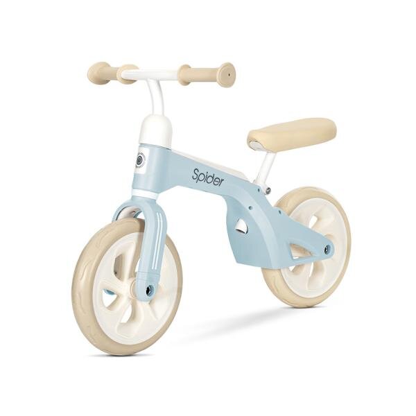 LORELLI Bicicleta de tranzitie pentru copii Spider Blue fara pedale ghidon reglabil sezut ajustabil limitator de directie cadru din aluminiu roti 10 inch greutate admisa 20 kg
