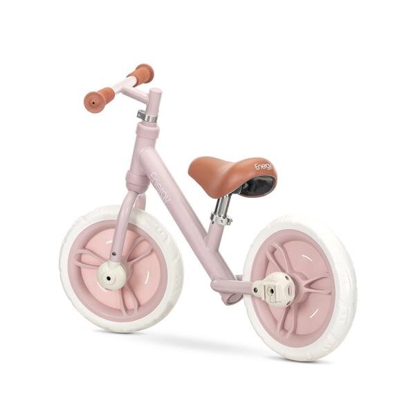 LORELLI Bicicleta pentru copii Energy Pink de tranzitie 2 in 1 cu pedale si roti auxiliare 2-5 ani