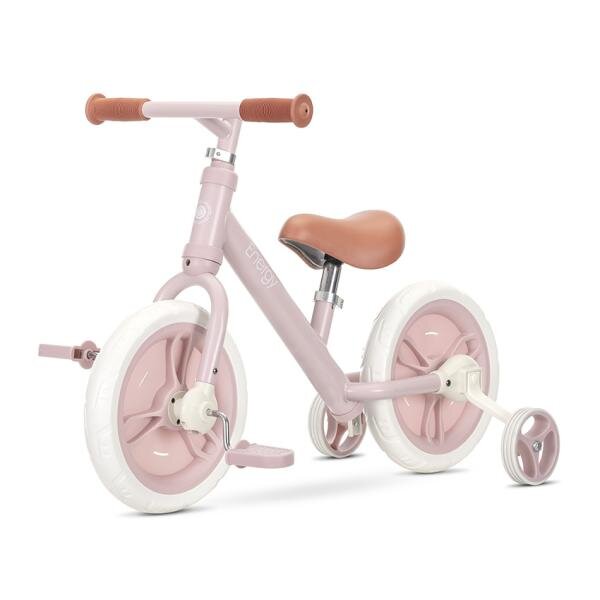 LORELLI Bicicleta pentru copii Energy Pink de tranzitie 2 in 1 cu pedale si roti auxiliare 2-5 ani