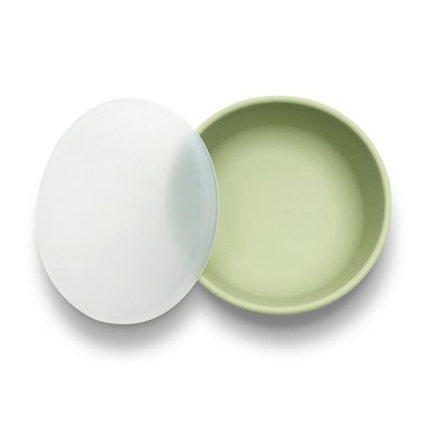 LORELLI Bol de hranire cu capac din silicon natural si ventuza 6 luni+ Fresh Green