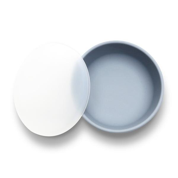 LORELLI Bol de hranire cu capac din silicon natural si ventuza 6 luni+ Grey