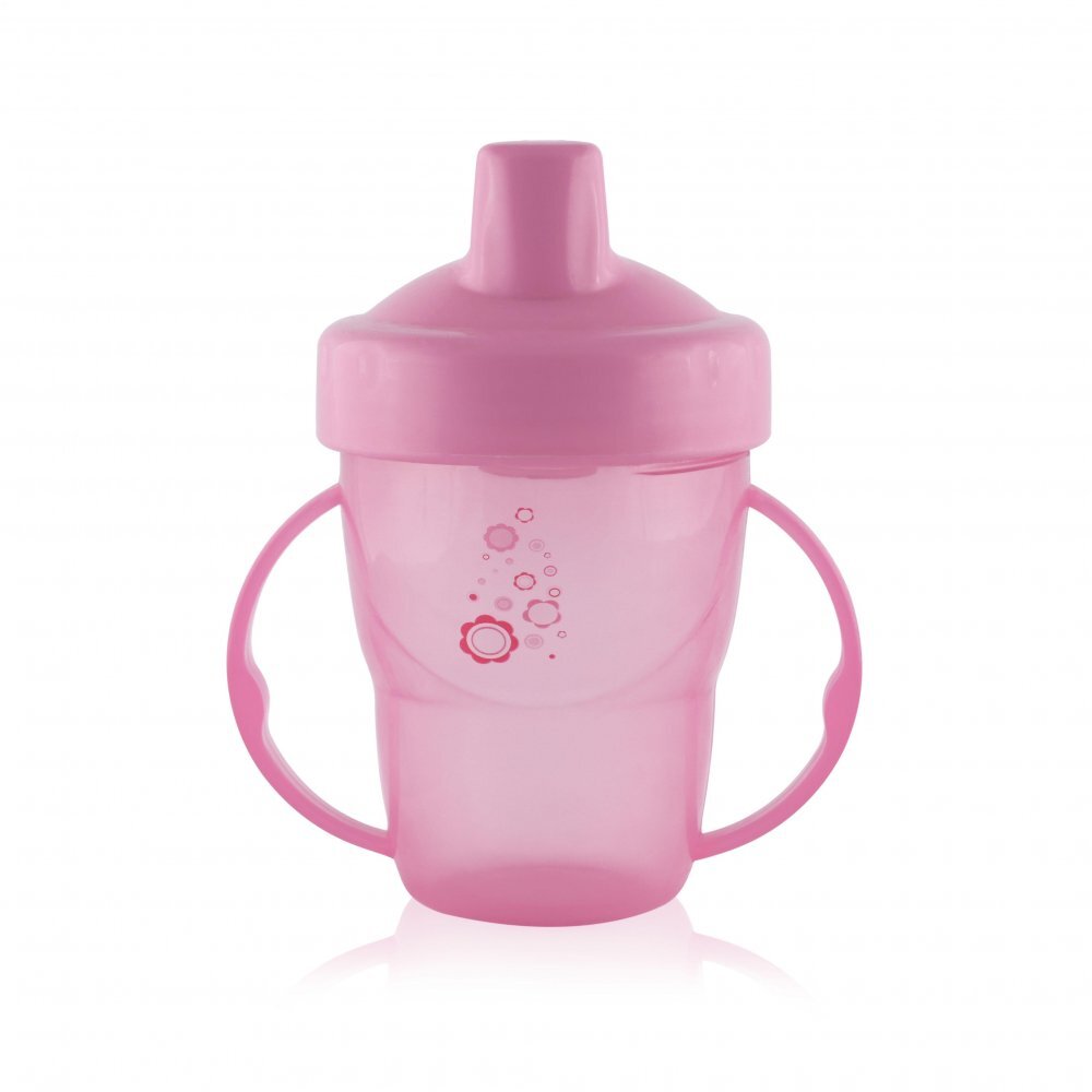 LORELLI Cana cu manere si cioc 12 luni+ 210 ml Pink