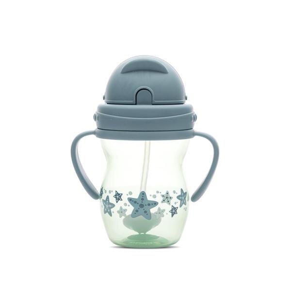 LORELLI Cana cu manere si pai anti-varsare potrivita pentru calatorii 12 luni+ 275 ml Blue Green