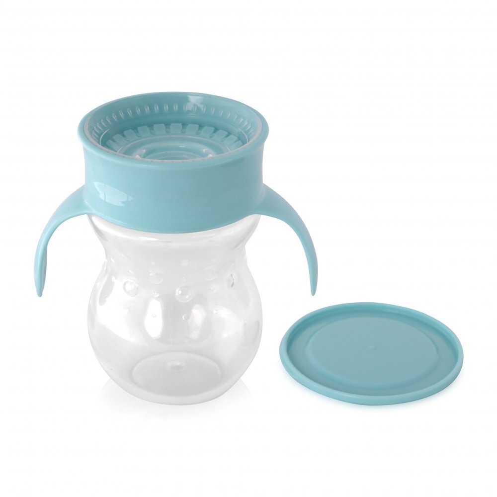 LORELLI Cana de tranzitie anti-varsare sistem de baut din orice pozitie 360 grade 12 luni+ Blue