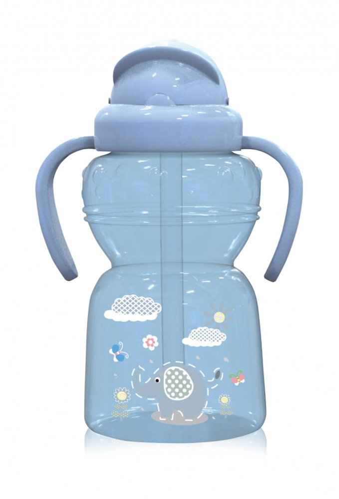 LORELLI Cana sport Animals cu manere si pai moale 6 luni+ 325 ml Moonlight Blue