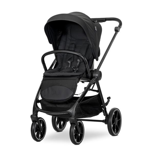 LORELLI Carucior 2 in 1 pentru copii Venice Black cadru din aluminiu suspensii sezut reversibil geanta greutate admisa 22 kg