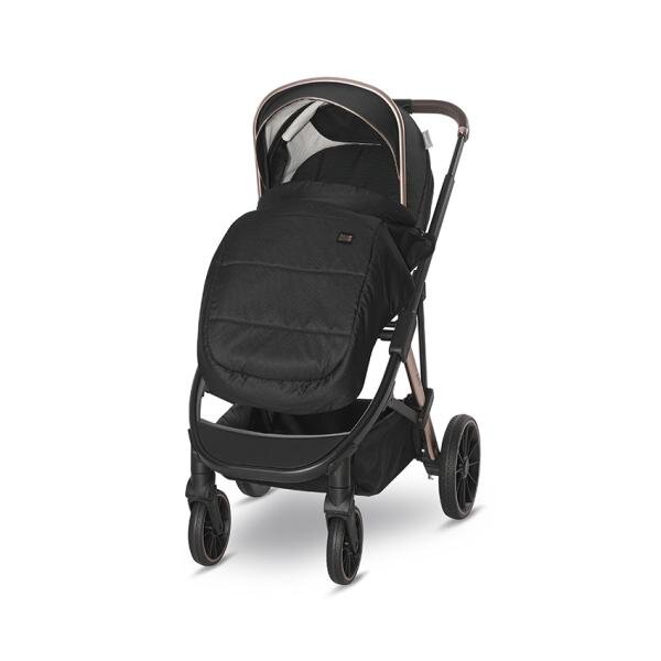 LORELLI Carucior 3 in 1 pentru copii Aria Black cosulet auto Aria Luxe 40-87 cm inclus cadru din aluminiu parte sport reversibila multiple accesorii greutate admisa 22 kg