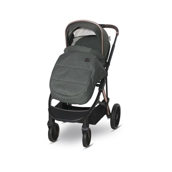 LORELLI Carucior 3 in 1 pentru copii Aria Green cosulet auto Aria Luxe 40-87 cm inclus cadru din aluminiu parte sport reversibila multiple accesorii greutate admisa 22 kg