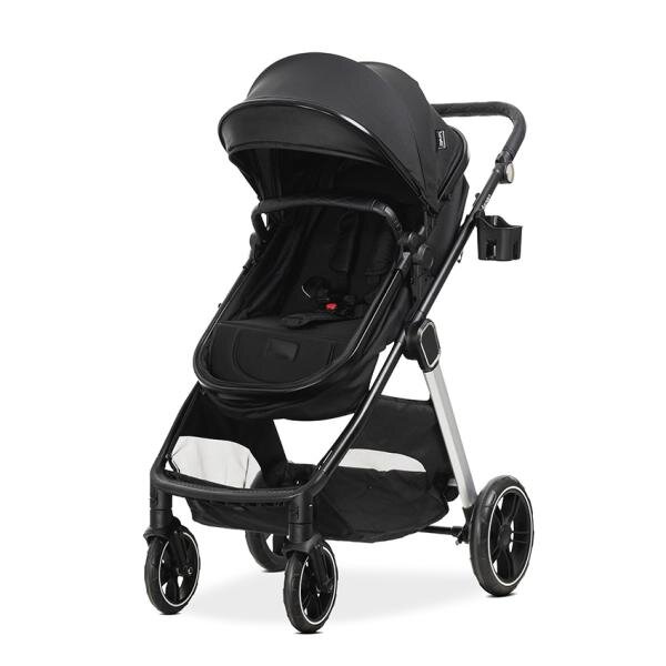 LORELLI Carucior 3 in 1 pentru copii Aspen Negru reversibil suspensii cadru din aluminiu geanta greutate suportata 22 kg