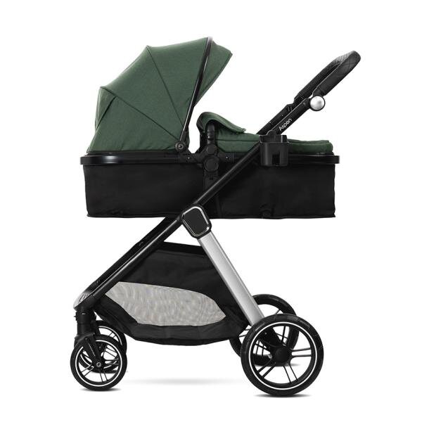 LORELLI Carucior 3 in 1 pentru copii Aspen Verde reversibil suspensii cadru din aluminiu geanta greutate suportata 22 kg