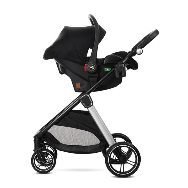 LORELLI Carucior 3 in 1 pentru copii Aspen Verde reversibil suspensii cadru din aluminiu geanta greutate suportata 22 kg